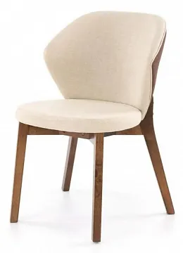Стул HALMAR K583 бежевый/коричневый/орех