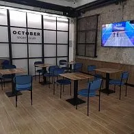 Мебель для кафе спортклуба October в Санкт-Петербурге