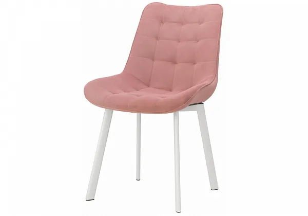 Стул на металлокаркасе Hagen pink / white фото 6