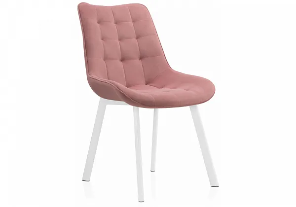 Стул на металлокаркасе Hagen pink / white