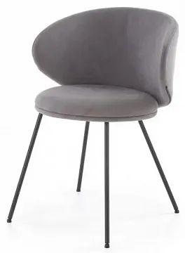Стул HALMAR K587 серый/черный