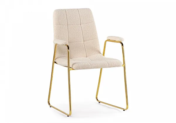 Стул на металлокаркасе Lana cream / gold фото 3