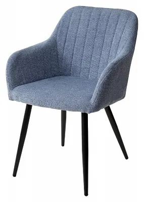 Стул BRANDY WZ2042-16 бледно-васильковый фактурный велюр/ черный каркас