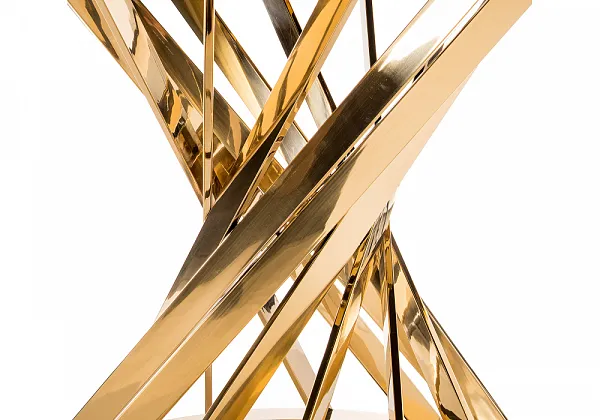 Стол Twist gold / black фото 3
