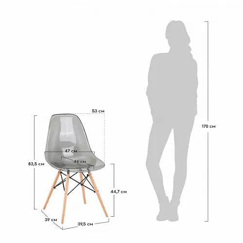 Стул Eames прозрачный
