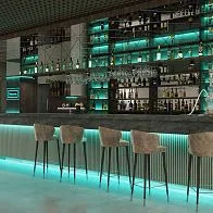 Дизайн-проект барной стойки для кальянной White Star Lounge