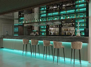 Дизайн-проект барной стойки для кальянной White Star Lounge Фото 3