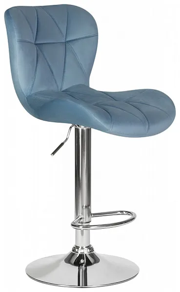 Стул барный BARNY пудрово-голубой велюр MJ9-74 фото 3