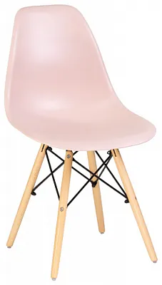 Стул DSW ножки светлый бук, цвет светло-розовый PK-02