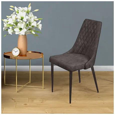 Стул CONNOR LUXE, бархат антрацит 14/конус фото 5