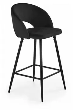 Стул барный HALMAR H96 черный/черный