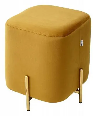 Пуф ARES BLUVEL-68 YELLOW / GOLD