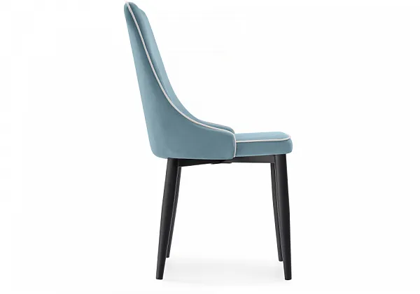 Стул на металлокаркасе Kora 1 light blue / white фото 4