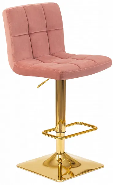Стул барный GOLDIE пудрово-розовый велюр MJ9-32 фото 3