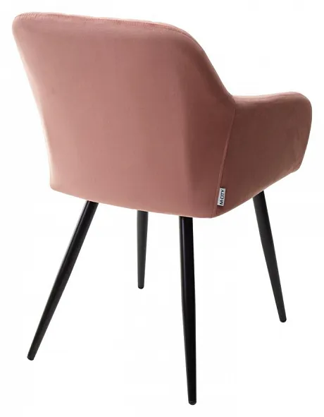 Стул BRANDY BLUVEL-52 розовый/ черный каркас фото 3