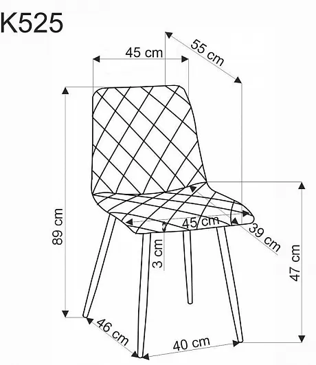 Стул HALMAR K525 зеленый/черный фото 11
