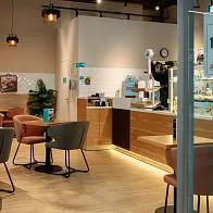 Барная стойка для кафе-пекарни Cinnabon в ТРК Прометей