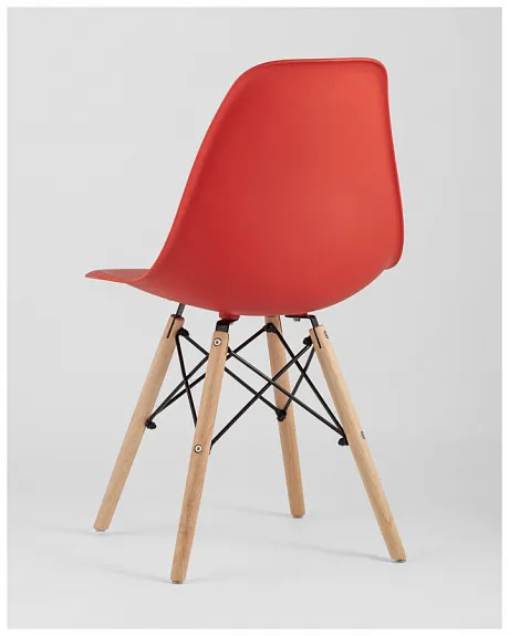 Стул Eames Style DSW красный x4 (разборный каркас) фото 9