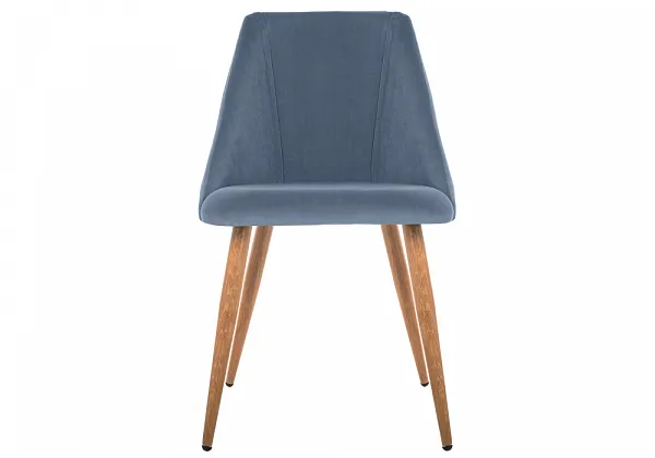 Стул на металлокаркасе Morgan blue / wood фото 4