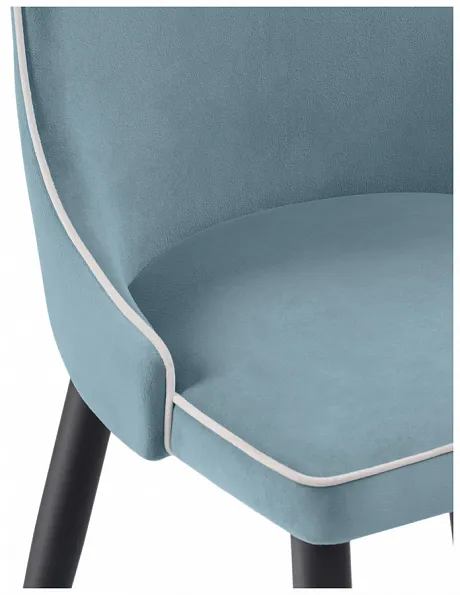 Стул на металлокаркасе Kora 1 light blue / white фото 11