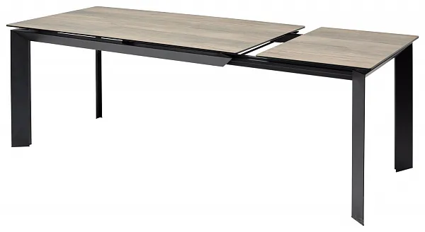 Стол CREMONA 180 KL-61 Под дерево, итальянская керамика / черный каркас, ®DISAUR фото 8