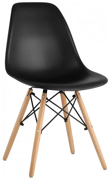 Стул Eames Style DSW черный (разборный каркас) фото 2