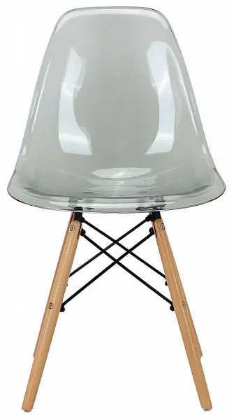 Стул Eames прозрачный серый фото 2