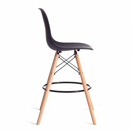 Стул барный Cindy Bar Chair (mod. 80-1) Черный, натуральный фото 2