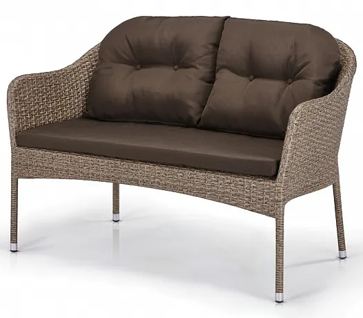 Плетеный диван S54B-W56 Light brown