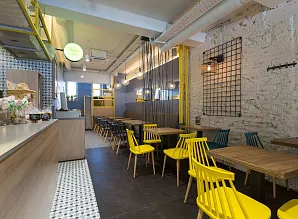 Стильная мебель для кафе Deli by Prime на ул. Шаболовская Фото 10