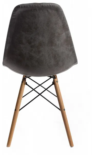 Стул Eames DSW leather серый фото 2