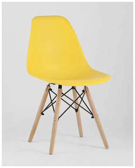 Стул Eames Style DSW желтый (разборный каркас) фото 3