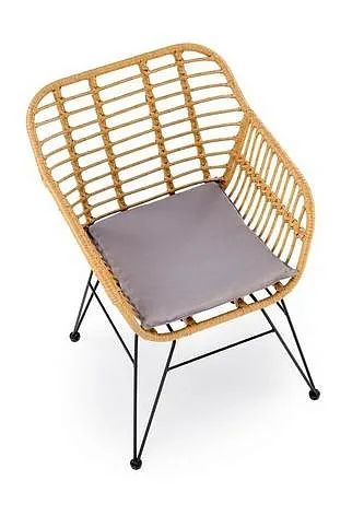 Стул HALMAR K541 серый/натуральный/черный фото 6
