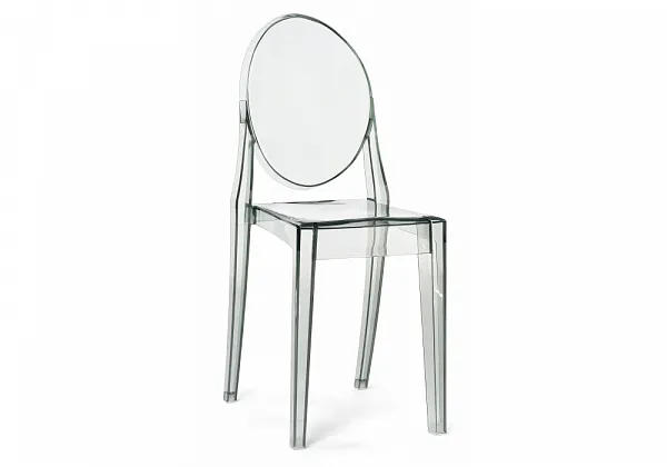 Пластиковый стул Victoria clear gray