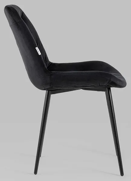 Стул Джастин велюр черный фото 2