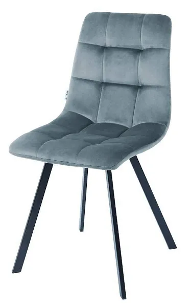 Стул CHILLI SQUARE BLUVEL-06 BLUE, велюр