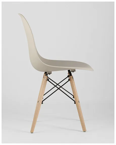 Стул Eames Style DSW бежевый x4 (разборный каркас) фото 8