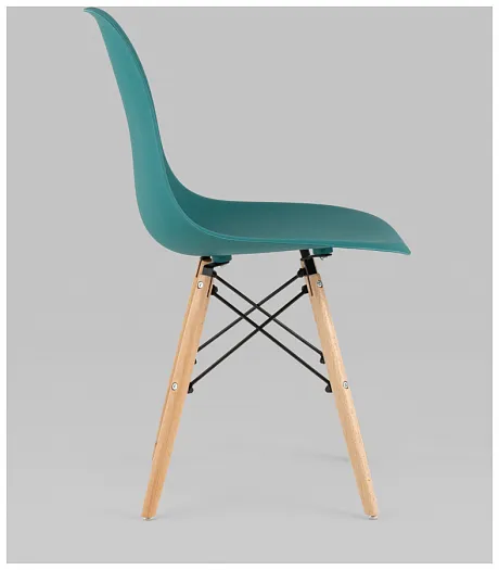 Стул Eames Style DSW темно-бирюзовый x4 (разборный каркас) фото 6