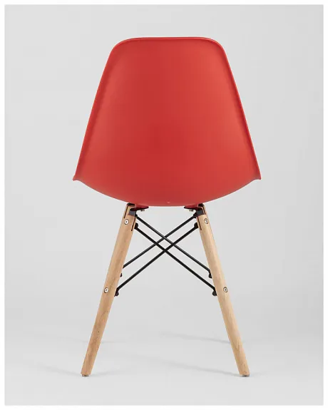 Стул Eames Style DSW красный x4 (разборный каркас) фото 8