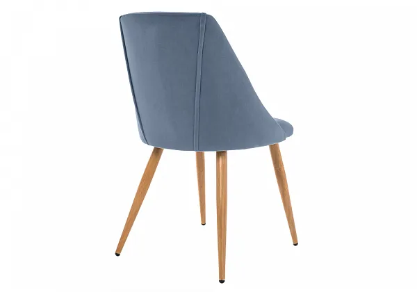 Стул на металлокаркасе Morgan blue / wood фото 6