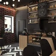 Дизайн-проект кафе в автомоечном комплексе Urban в Одинцово