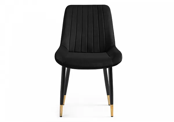 Стул на металлокаркасе Seda 1 black / gold фото 3
