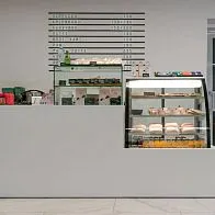 Барная стойка для кофепойнта в клинике Рассвет