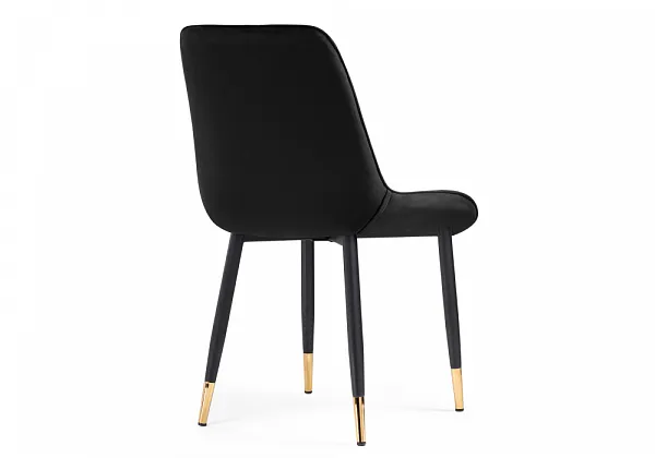 Стул на металлокаркасе Seda 1 black / gold фото 5