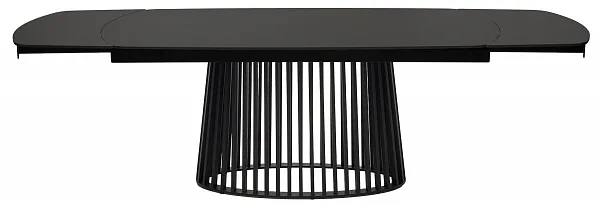 Стол DESIO 180 PURE BLACK SOLID CERAMIC Черный мрамор матовый, керамика/Черный каркас, ®DISAUR фото 8