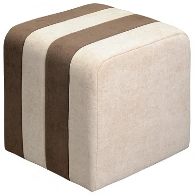 Пуф Idar, шенилл, коричнево-бежевый