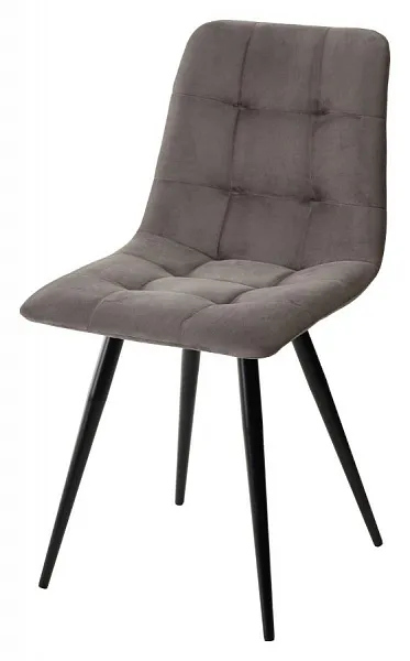 Стул CHILLI-Q графит #14, велюр / черный каркас