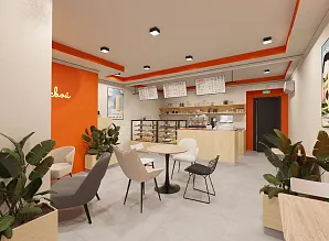 Дизайн-проект кофейни Bodro Coffee в БЦ «Окский» Фото 3