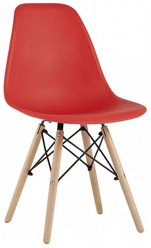 Стул Eames Style DSW красный (разборный каркас)