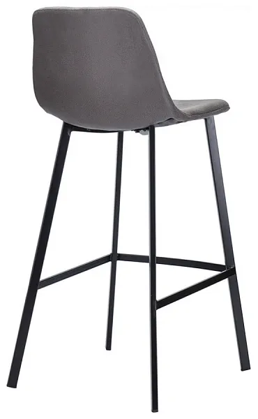 Стул полубарный Hugh, экокожа, темно-серый фото 11